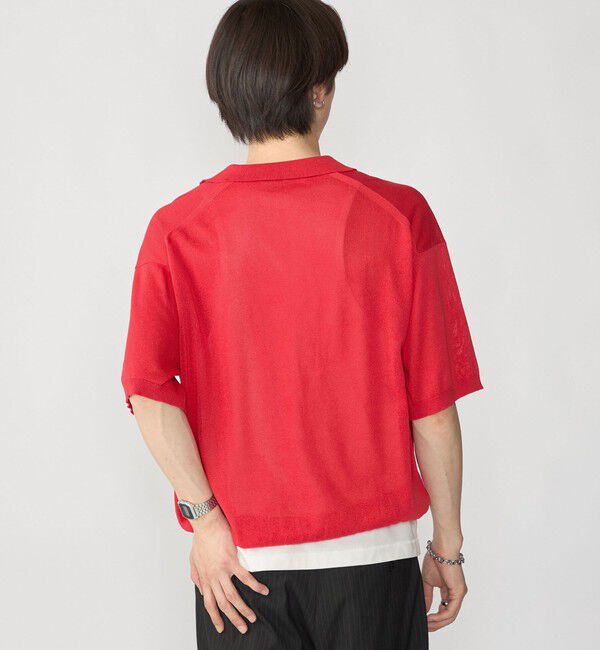 SHIPS「【City Ambient Products別注】crepuscule: WASHI SKIPPER ニットポロ」|ポロシャツ|