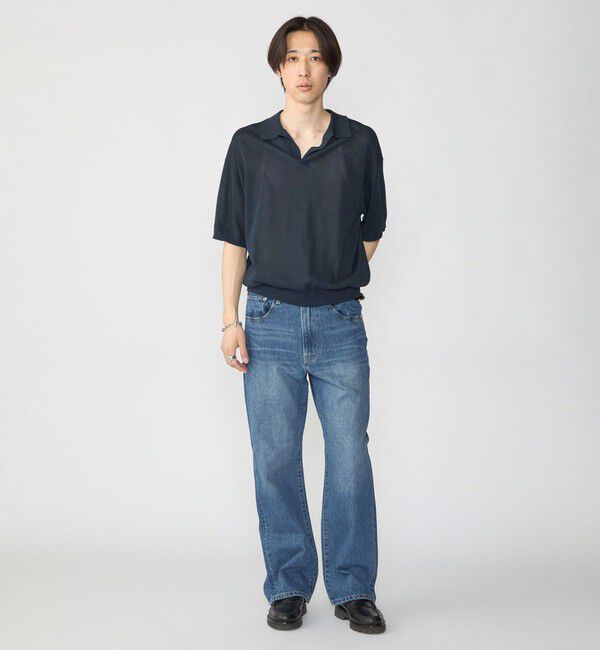 SHIPS「【City Ambient Products別注】crepuscule: WASHI SKIPPER ニットポロ」|ポロシャツ|