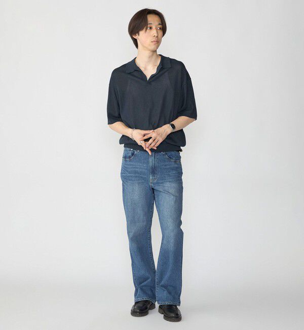 SHIPS「【City Ambient Products別注】crepuscule: WASHI SKIPPER ニットポロ」|ポロシャツ|