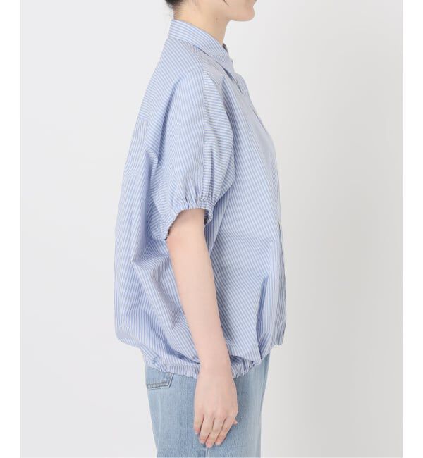 IENA「ストライプ ドロスト BOXYシャツ」|シャツ・ブラウス|