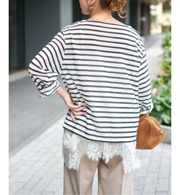 Spick and Span「シアーボーダーTシャツ」|Tシャツ・カットソー|