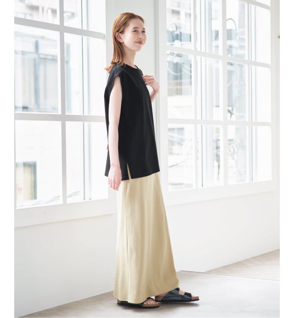 U by SPICK&SPAN「サイドスリットノースリーブ」|Tシャツ・カットソー|