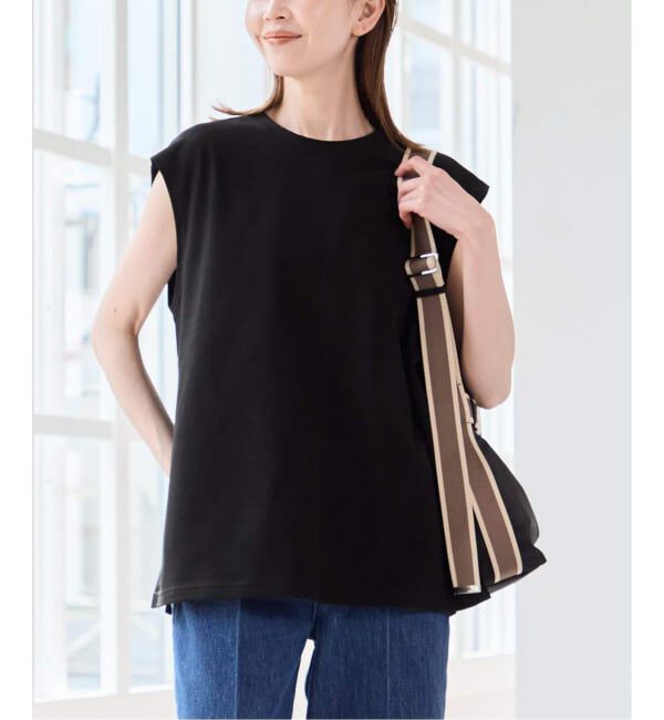 U by SPICK&SPAN「サイドスリットノースリーブ」|Tシャツ・カットソー|