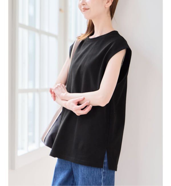 U by SPICK&SPAN「サイドスリットノースリーブ」|Tシャツ・カットソー|