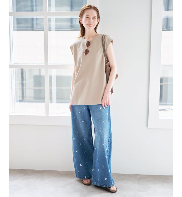 U by SPICK&SPAN「サイドスリットノースリーブ」|Tシャツ・カットソー|