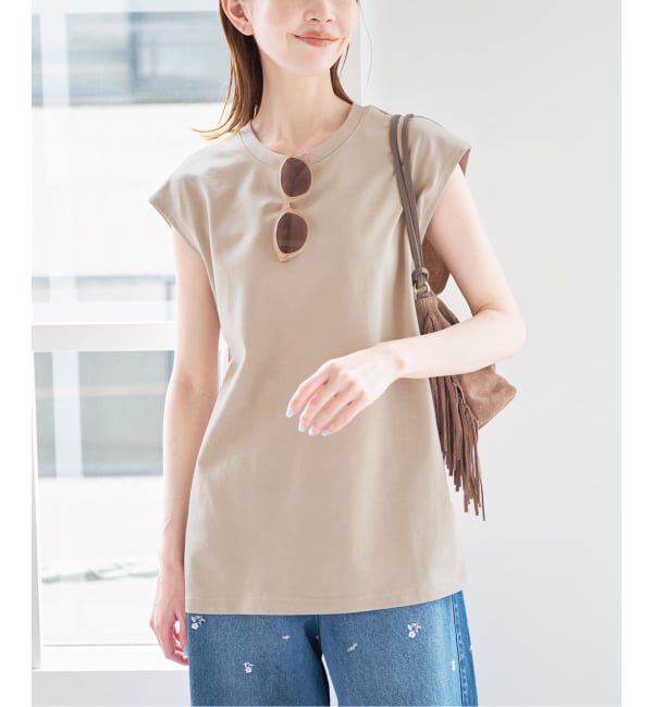 U by SPICK&SPAN「サイドスリットノースリーブ」|Tシャツ・カットソー|