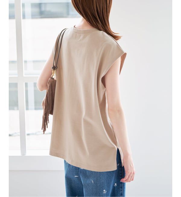 U by SPICK&SPAN「サイドスリットノースリーブ」|Tシャツ・カットソー|