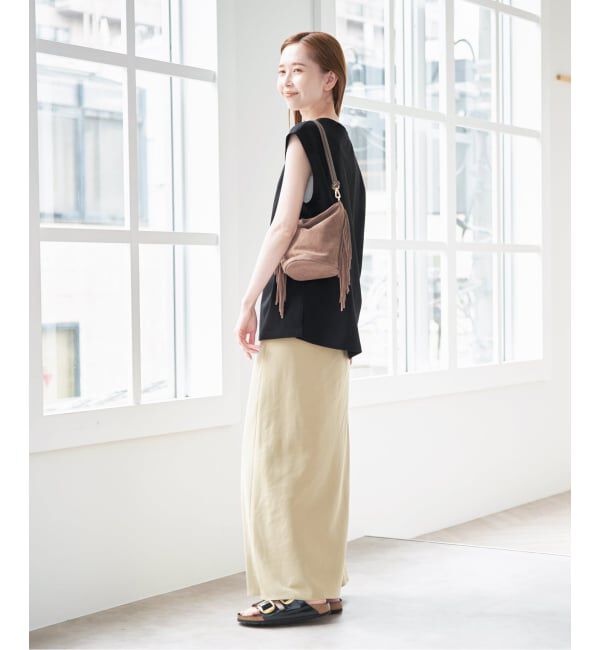 U by SPICK&SPAN「サイドスリットノースリーブ」|Tシャツ・カットソー|