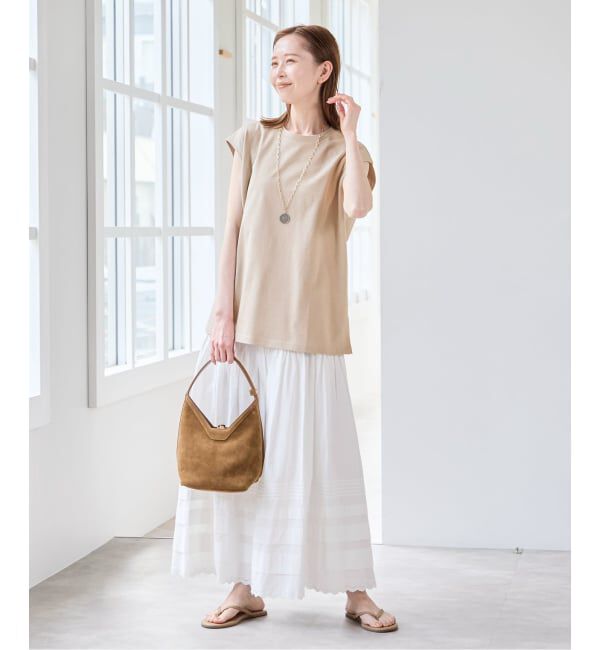 U by SPICK&SPAN「サイドスリットノースリーブ」|Tシャツ・カットソー|
