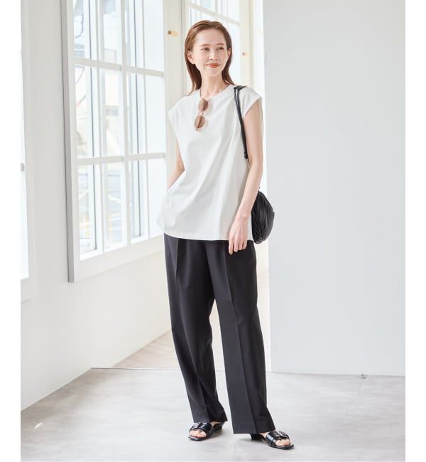 U by SPICK&SPAN「サイドスリットノースリーブ」|Tシャツ・カットソー|