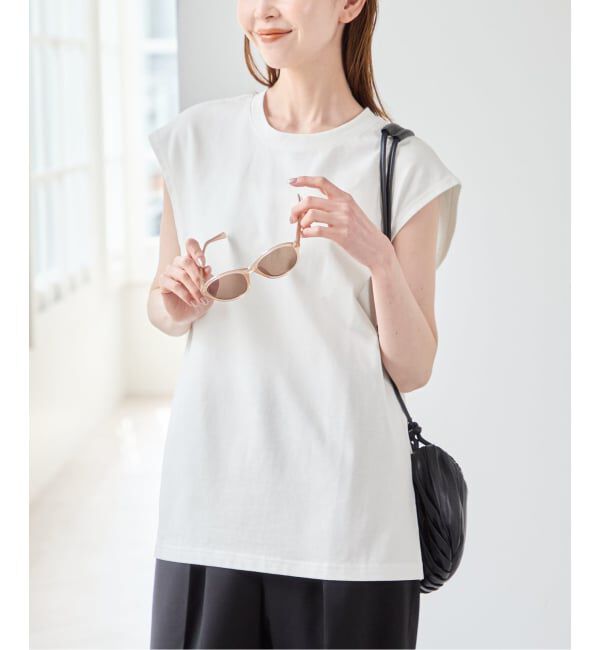 U by SPICK&SPAN「サイドスリットノースリーブ」|Tシャツ・カットソー|