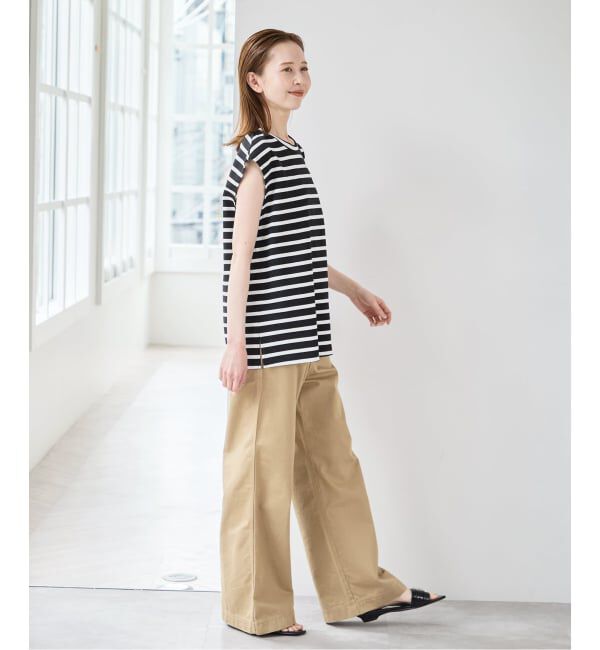 U by SPICK&SPAN「サイドスリットノースリーブ」|Tシャツ・カットソー|