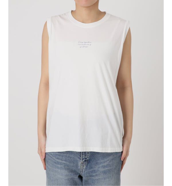 FRAMeWORK「ブルーフォトノースリーブTEE」|Tシャツ・カットソー|