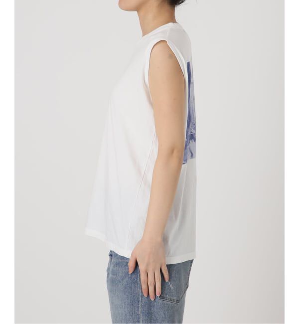 FRAMeWORK「ブルーフォトノースリーブTEE」|Tシャツ・カットソー|