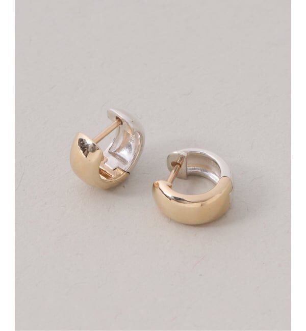 Lilas by Spick&Span「《WEB限定》バイカラー2WAYフープピアス K10（両耳）」|ピアス|