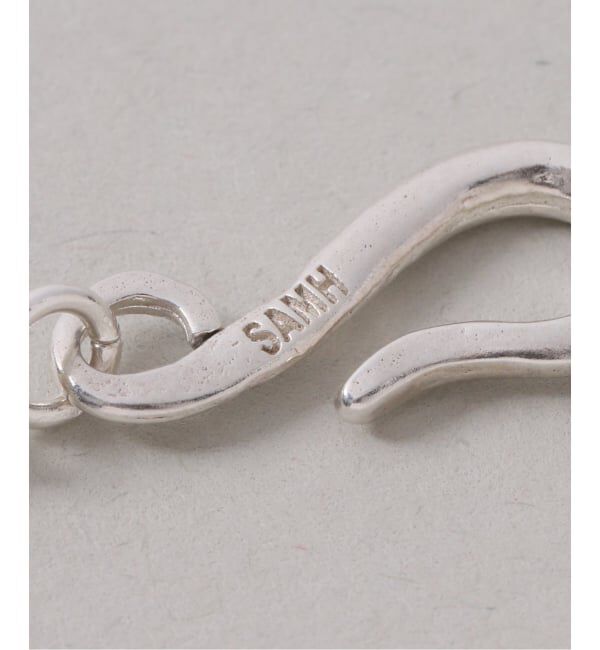 Spick and Span「《予約》【SAMH by LILAS】クリスタルビーズロングネックレス SV」|ネックレス|