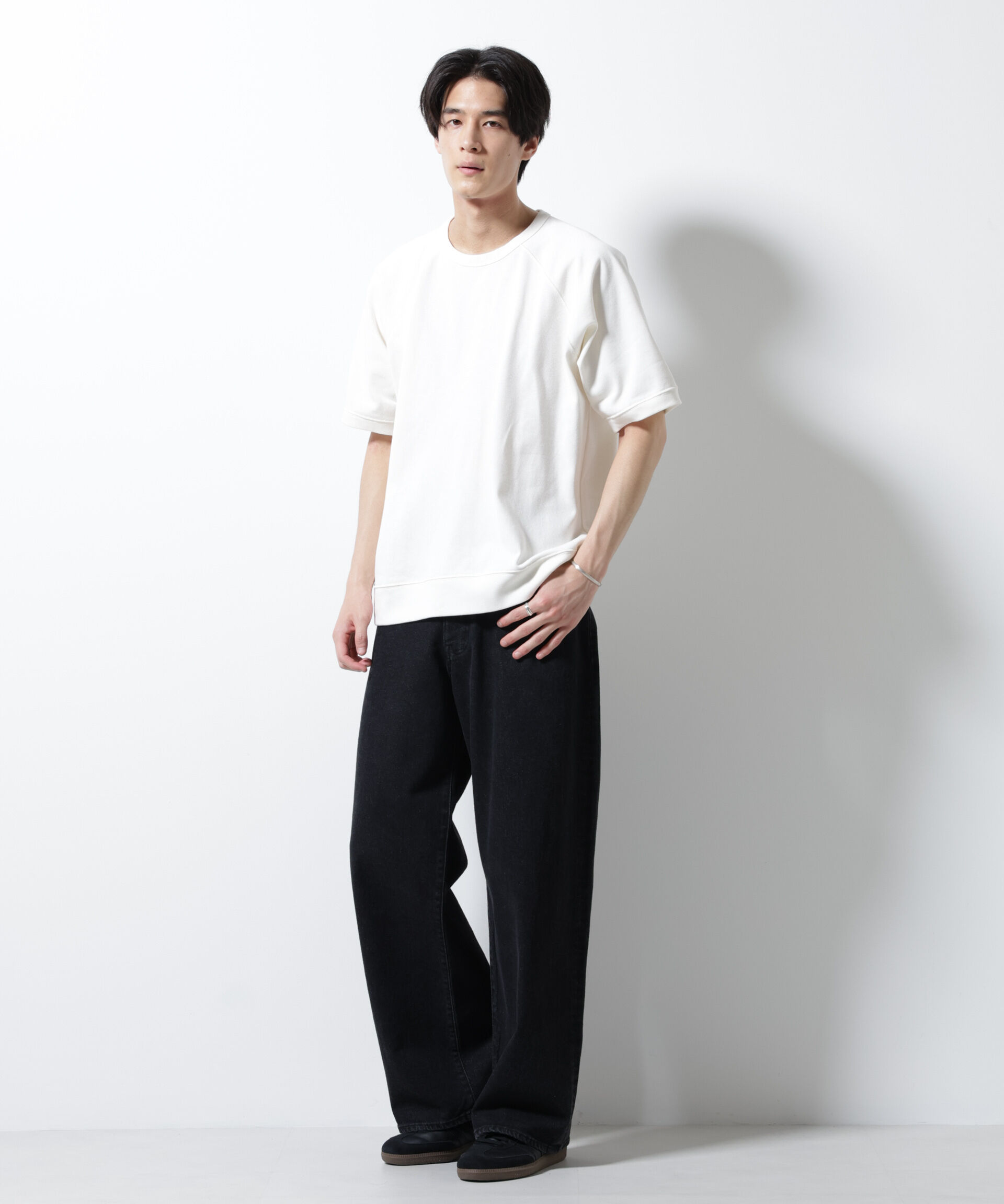 nano･universe「ヘビーウェイトコットンラグランスリーブTシャツ」|Tシャツ・カットソー|