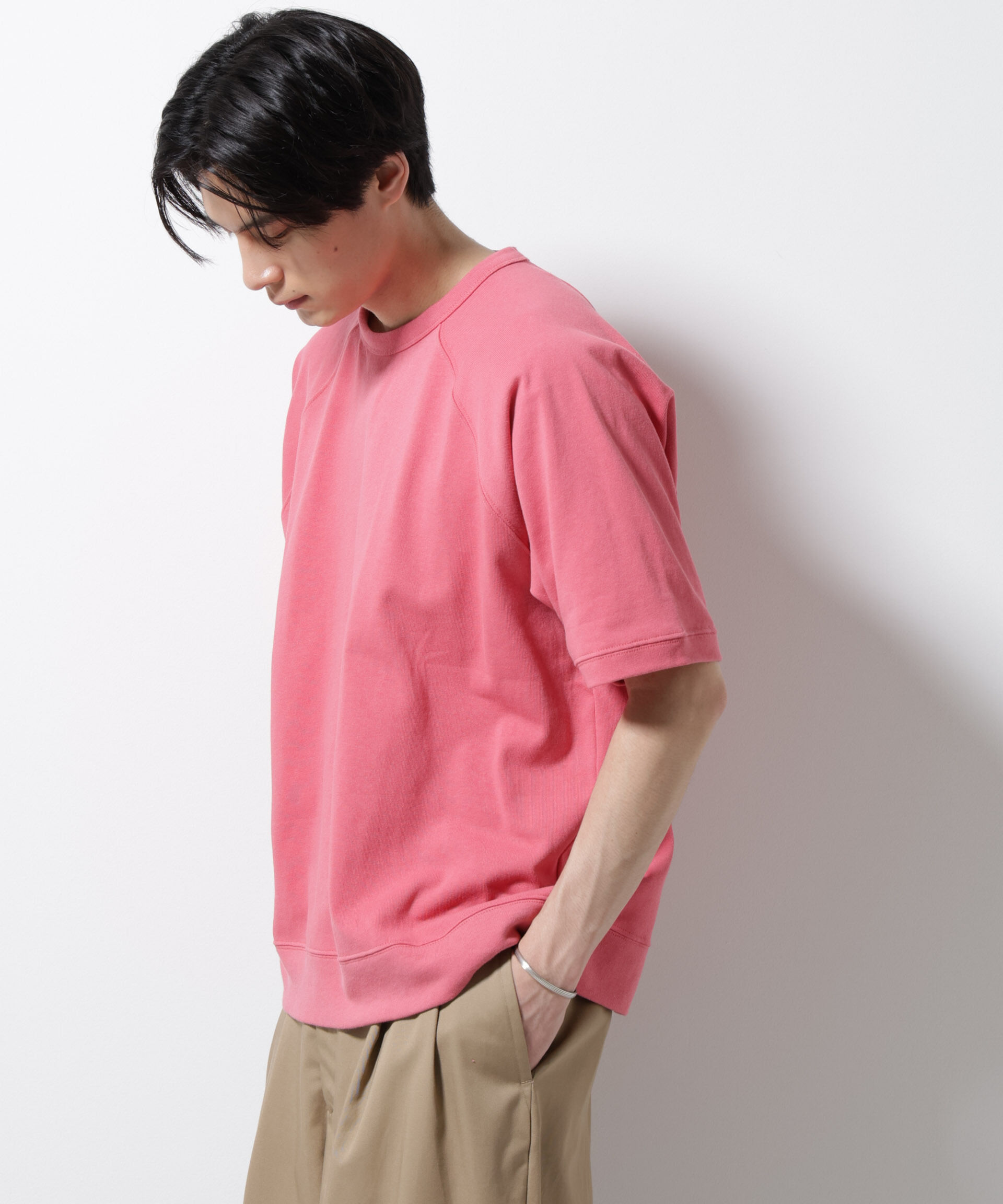 nano･universe「ヘビーウェイトコットンラグランスリーブTシャツ」|Tシャツ・カットソー|