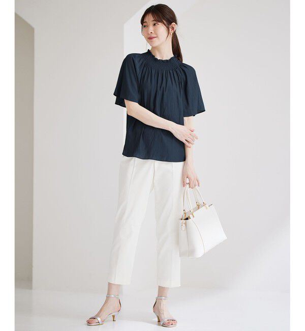 ANY SIS「【接触冷感・UVカット・撥水】クールタッチテーパード パンツ」|その他|