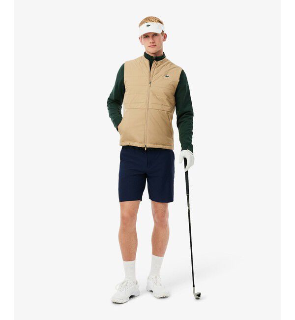 LACOSTE「キルティング切り替え中綿ベスト」|ダウンベスト・ベスト|