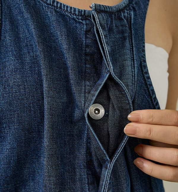 Rouge vif「【157 woadblue/イチゴーナナ ウォードブルー】ヘルシーサロペット/サ」|デニム|