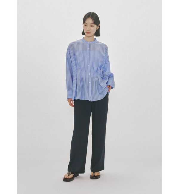 MIDIUMISOLID「MIDIUMISOLID for Ladies タックブラウス」|シャツ・ブラウス|