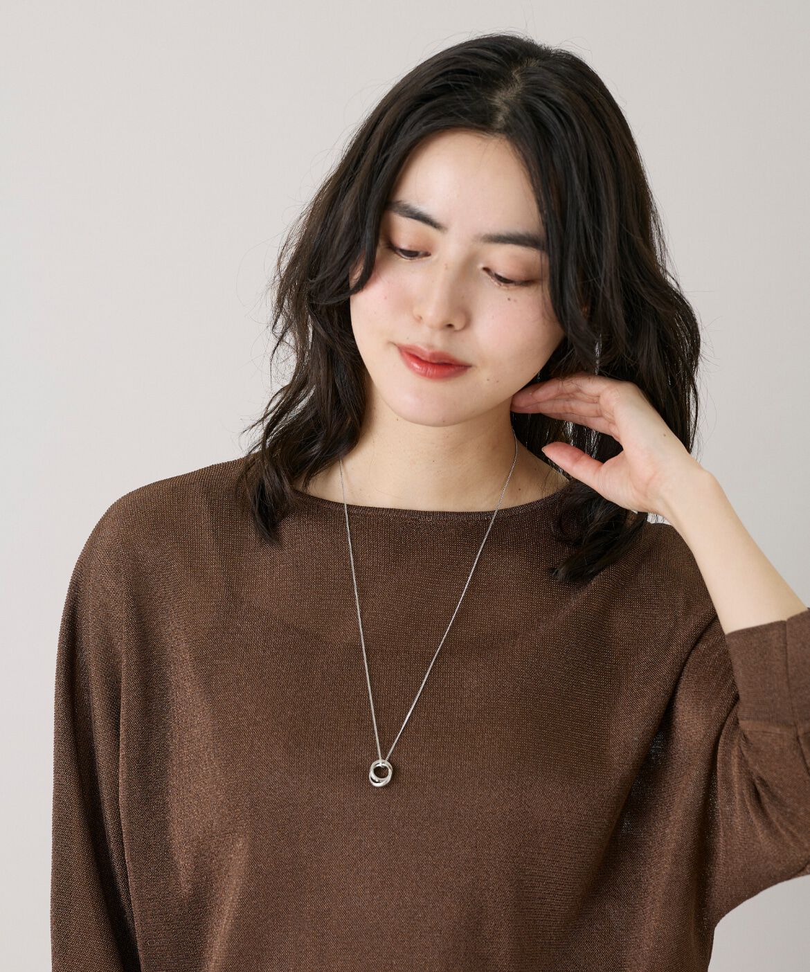 Le Souk「ダブルリングモチーフネックレス」|ネックレス|