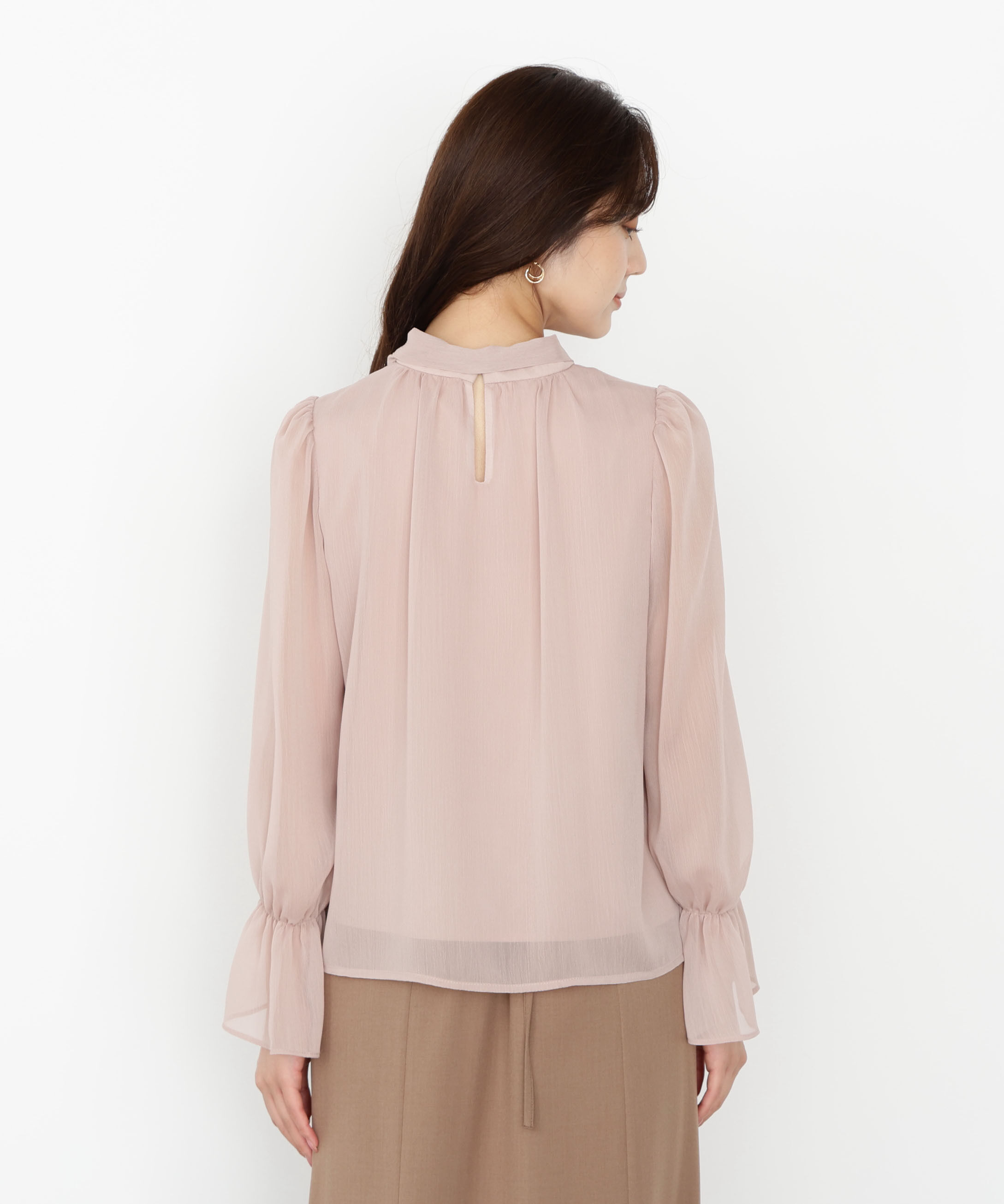 PROPORTION BODY DRESSING「＜ウォッシャブル＞ビッグリボン楊柳ブラウス 25AW」|シャツ・ブラウス|