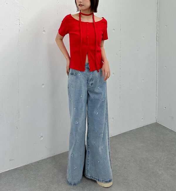 archives「ＦボタンオフショルリブＴＯＰＳ」|Tシャツ・カットソー|