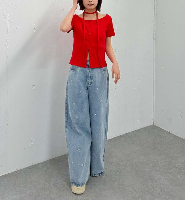 archives「ＦボタンオフショルリブＴＯＰＳ」|Tシャツ・カットソー|