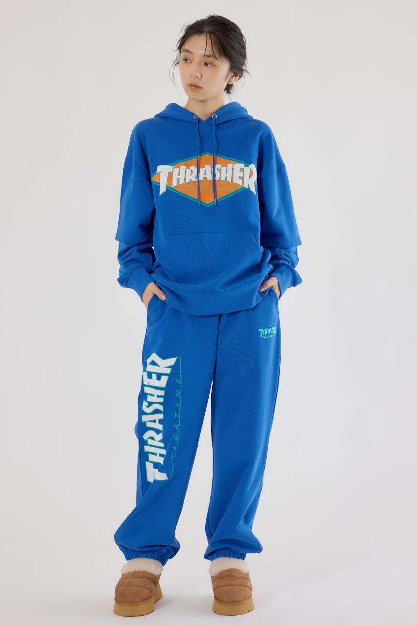 RODEO CROWNS「(THRASHER) レイヤードスウェットパーカー」|パーカー|