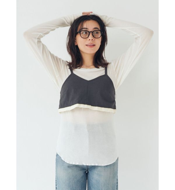 Ungrid「シアーフィットロングスリーブTee」|Tシャツ・カットソー|
