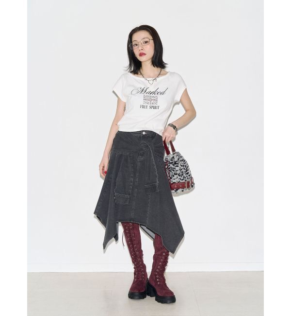 jouetie「ユニオンジャックラインストーンTシャツ」|Tシャツ・カットソー|