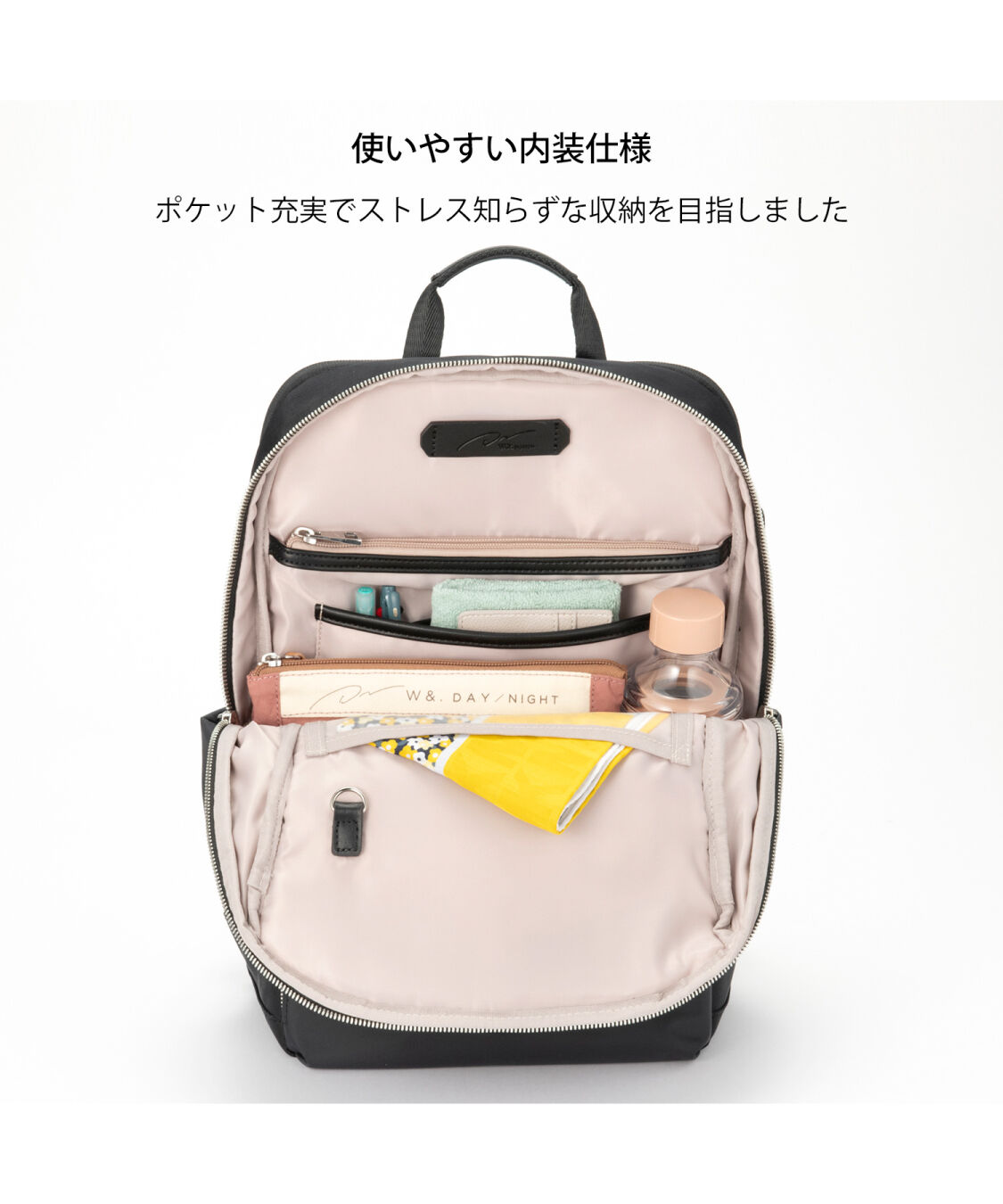 W&.Day/Night「W&.Day/Night/ダブルアンドデイナイト ポルク スクエアリュック 13.3インチPCサイズ 15236」|リュック|