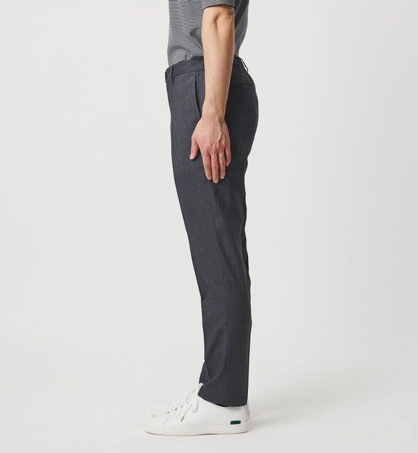 UNITED ARROWS「デニムライク ノープリーツ パンツ UA COZY　ウォッシャブル　ヨコストレッチ　防しわ」|スラックス|