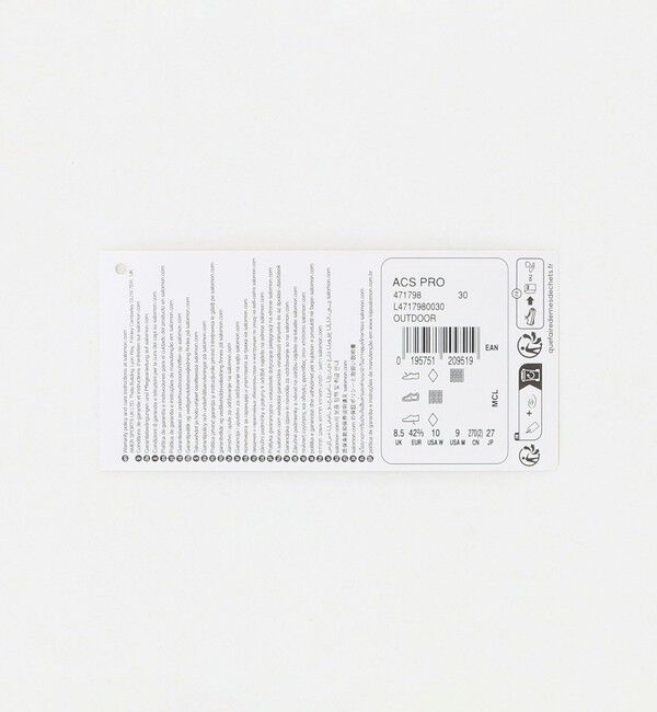 BEAUTY&YOUTH UNITED ARROWS「＜Salomon＞ACS PRO スニーカー」|スニーカー|