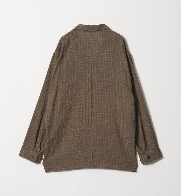STEVEN ALAN「＜Steven Alan＞ コットンメッシュ チェック オープンカラー オーバー シャツ」|シャツ・ブラウス|