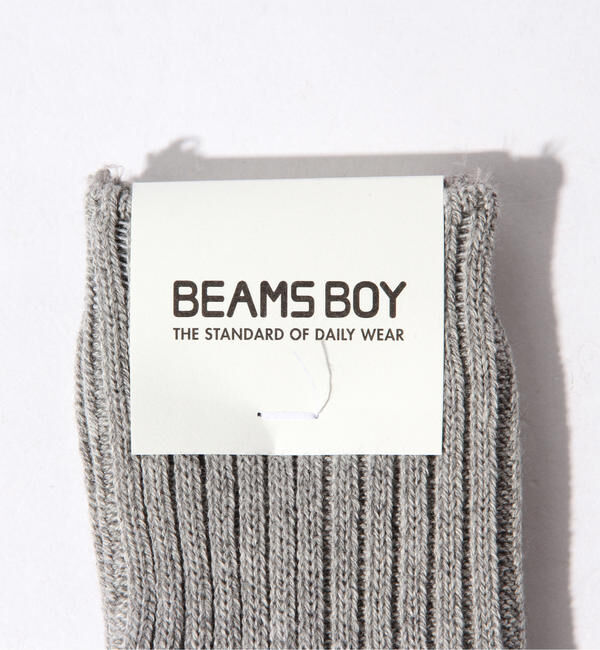 BEAMSBOY「1/2ソリッド リブ ソックス」|ソックス|