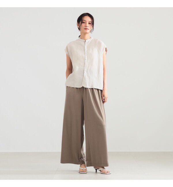 Demi-Luxe BEAMS 「TICCA / リネン フレンチスリーブ シャツ」|シャツ・ブラウス|