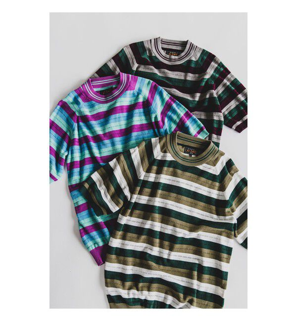 BEAMS PLUS「Knit Tee Stripe」|Tシャツ・カットソー|