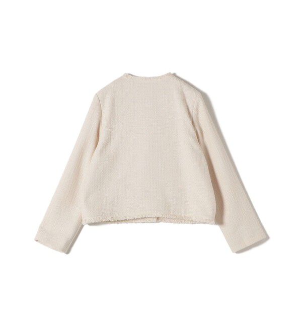 SHIPS for women「〈セレモニー対応可〉スラブ ツイード ノーカラー ジャケット（セットアップ対応）」|ノーカラージャケット|