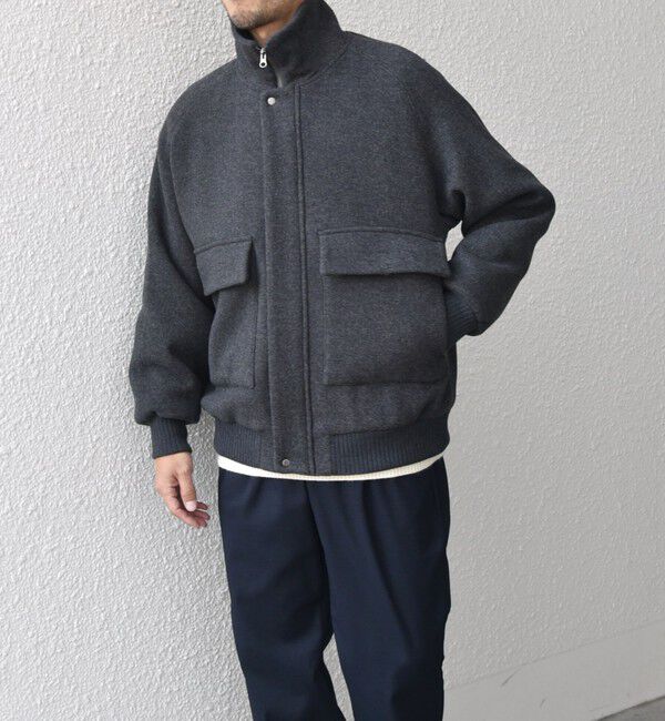 SHIPS any「SHIPS any: PURE WOOL MELTON ダービー ブルゾン◇」|ブルゾン・スタジャン|