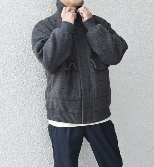 SHIPS any「SHIPS any: PURE WOOL MELTON ダービー ブルゾン◇」|ブルゾン・スタジャン|