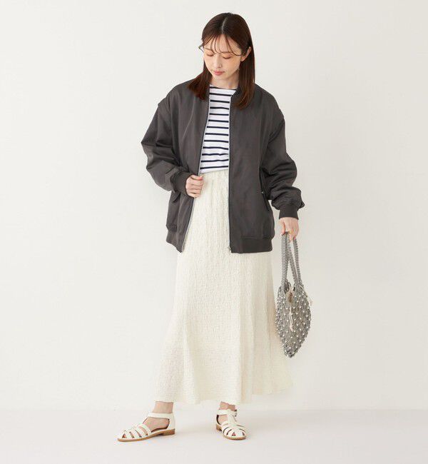 SHIPS Colors 「SHIPS Colors:〈手洗い可能〉カットジャカード マーメイド スカート」|スカート|