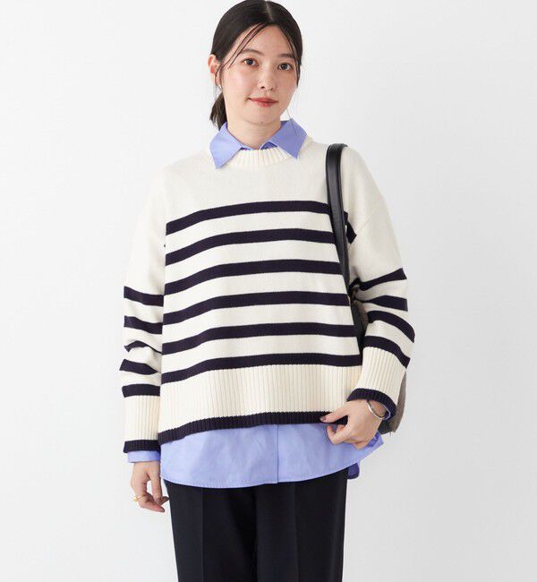 SHIPS Colors 「SHIPS Colors:〈手洗い可能〉フラッフィー クルーネック ニット◇」|ニット・セーター|