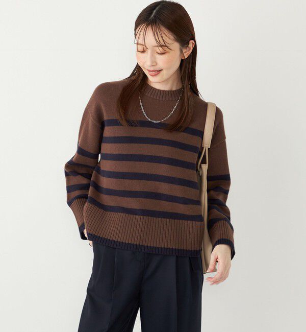 SHIPS Colors 「SHIPS Colors:〈手洗い可能〉フラッフィー クルーネック ニット◇」|ニット・セーター|