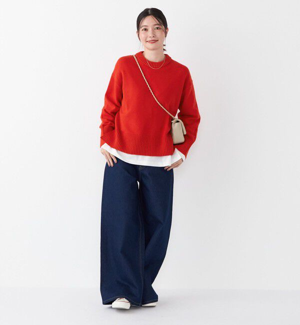 SHIPS Colors 「SHIPS Colors:〈手洗い可能〉フラッフィー クルーネック ニット◇」|ニット・セーター|