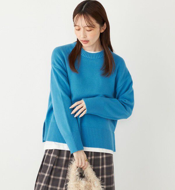 SHIPS Colors 「SHIPS Colors:〈手洗い可能〉フラッフィー クルーネック ニット◇」|ニット・セーター|