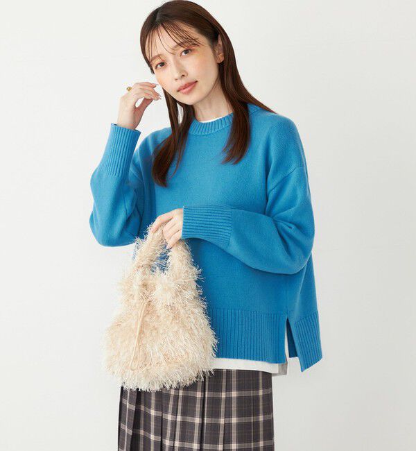 SHIPS Colors 「SHIPS Colors:〈手洗い可能〉フラッフィー クルーネック ニット◇」|ニット・セーター|