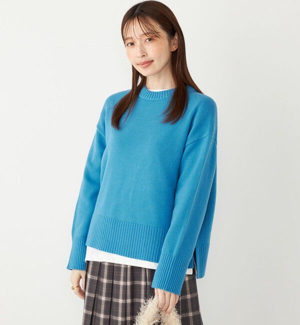 SHIPS Colors 「SHIPS Colors:〈手洗い可能〉フラッフィー クルーネック ニット◇」|ニット・セーター|